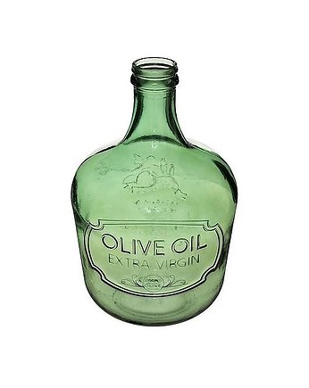 Wazon Szklany z Recyklingu Olive Oil Zielony 42 cm, MIA home