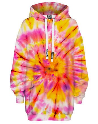 Bluza Oversize Tunika DR.CROW Tie Die Pink, DrCrow