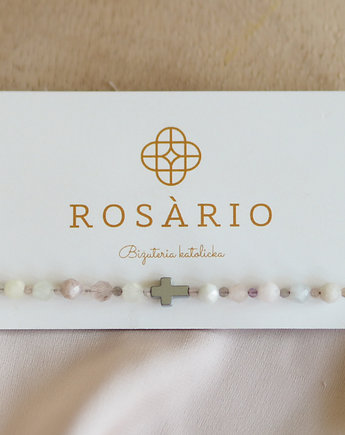 Bransoletka różańcowa pastelowa, ROSARIO