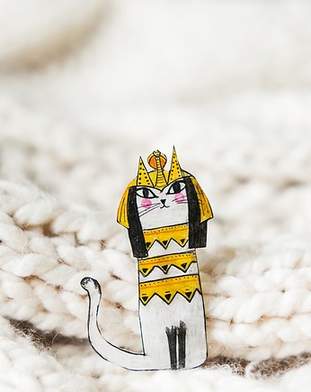 Broszka kotka Kleopatra, Pintura