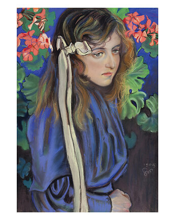 Kartka Premium - Stanisław Wyspiański "Portret Elizy Pareńskiej", Galeria LueLue