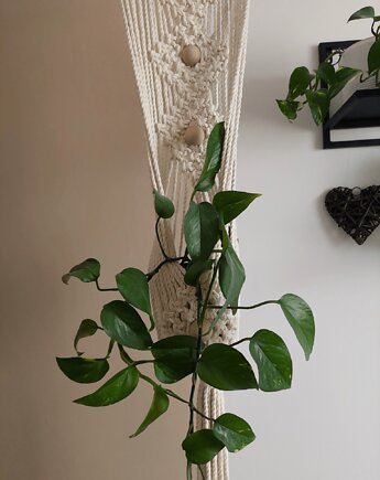 BOHO Kwietnik na Gałęzi, makrama ryneczek