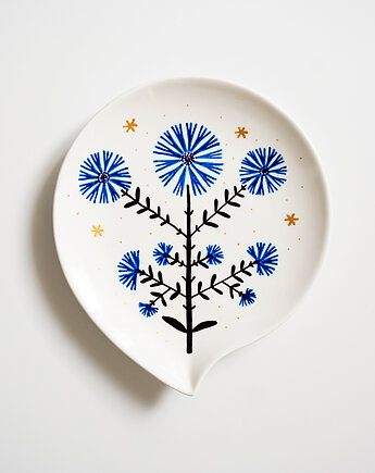 Talerz na ścianę - chabry, EMPE artstudio