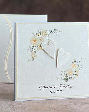 Kartka  ślubna z pudełkiem i kopertą, WP 132, Anna Art and Crafts