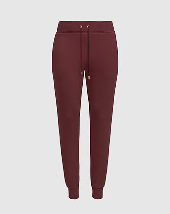 Spodnie joggersy bordo, COCOON