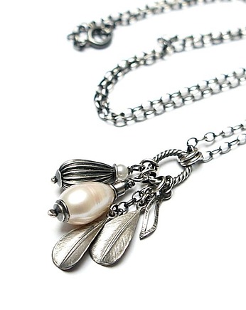 Perłowe listki vol.2 naszyjnik, Katia i krokodyl