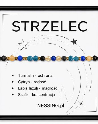 STRZELEC bransoletka zodiakalna, NESSING handmade