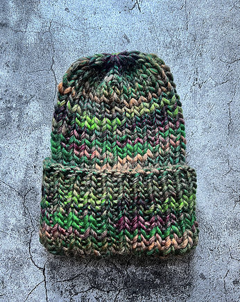Czapka zimowa beanie Aurora Zielona, Made by Jaga