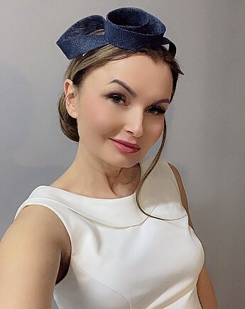 Fascynator Melody GRANAT /oraz inne kolory, MONIKA SAXTON LUXURIOUS MILLINERY