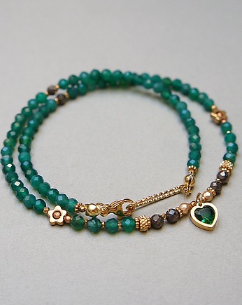Green onyx vol. 2 /choker/ 13.02.25w naszyjnik - Szlachetna kolekcja, KiKa pracownia