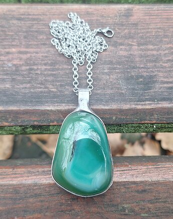 Wiosenna trawka - wisiorek, po drugiej stronie lustra