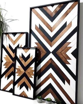 Drewniany Obraz 3D mozaika AZTEC, Be ART