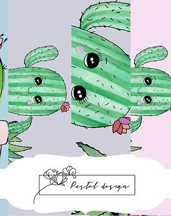 Plakaty -"Kaktusiki", Pastelowydomek