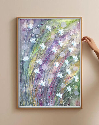 Oryginalna akwarela. Łąka A4, Malgorzata Domanska