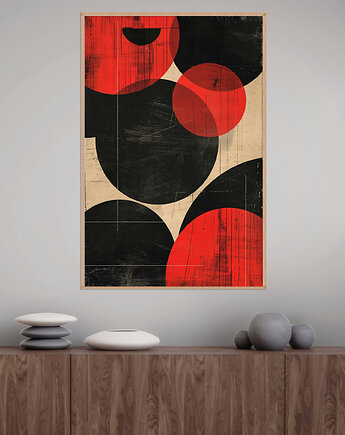 Geometria natury - Plakat, druk - Minimalizm, Boho, Loft #24, Black Sapphire Art