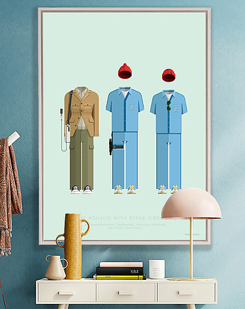 Life Aquatic - Wes Anderson - plakat fine art, minimalmill