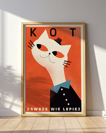 Plakat KOT zawsze wie lepiej, MUKI design