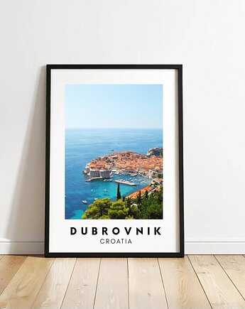 PLAKAT travel poster Dubrownik Chorwacja zdjęcie personalizacja prezent, black dot studio