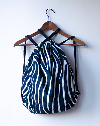 Plecak worek zebra, By Tasha
