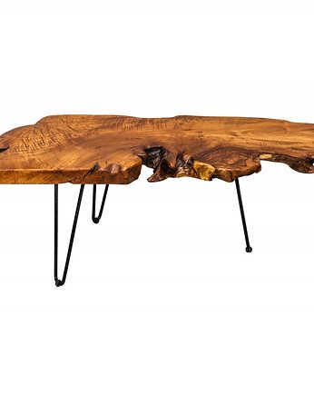 Stolik kawowy drewno akacja 100cm, OSOBY - Prezent dla teścia