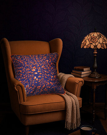 PODUSZKA dekoracyjna autorski wzór jesienne liście, NAWROTANKA