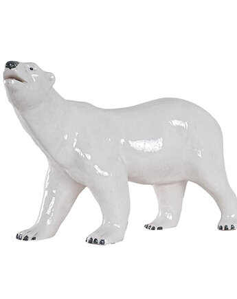 Ceramiczna rzeźba niedźwiedź polarny, duński design, lata 70, Dania, Przetwory design