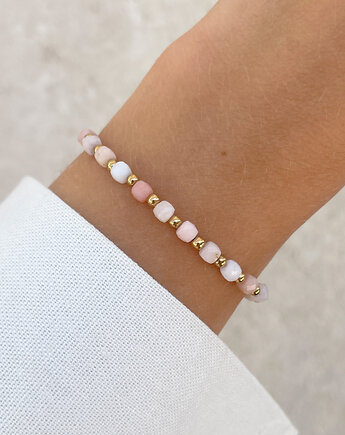 Bransoletka na gumce z opalu z hematytem, Bring Biżuteria