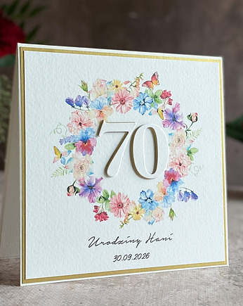 Kartka urodzinowa z kopertą prezentową, BH 35c, Anna Art and Crafts