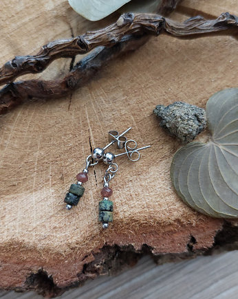 Kolczyki z jadeitem i turkusem afrykańskim, REVEAL