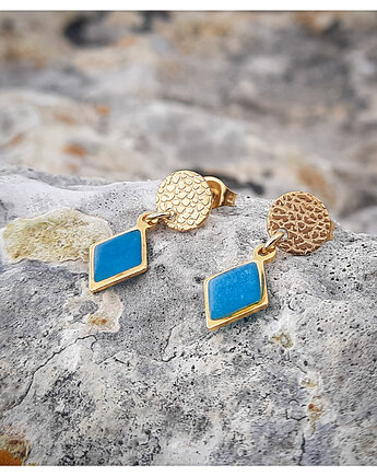 Turkusowe kolczyki Dolci, Figa handmade accessories