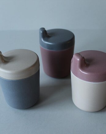 Zestaw kubków bambusowych dla dzieci I burak, ocean, mgła, naniby