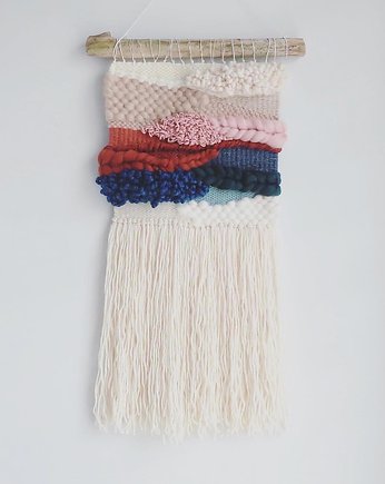 Makatka Makrama Kolory, wool and stick