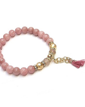 Troki /antique pink/ - bransoletka, KiKa pracownia