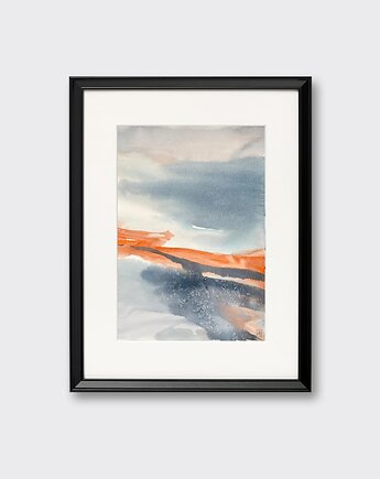 Akwarela  ''WODA 1''- ręcznie malowana, auraHome