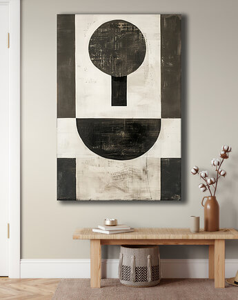 Geometria natury - Obraz na płótnie - Druk Blejtrama, Minimalizm, Loft #132, Black Sapphire Art
