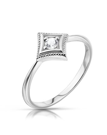 Modena - Pierścionek srebrny z topazem, Kuźnia Srebra