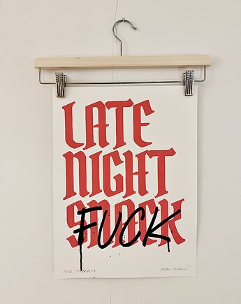 Plakat Sitodruk FUCK / MARKER, Oneironauta