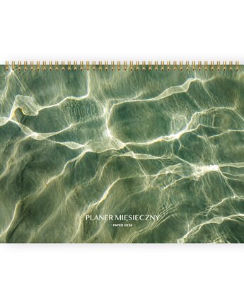 Planer miesięczny A4 na spirali Clarity - planer biurkowy  PaperDesk, PaperDesk