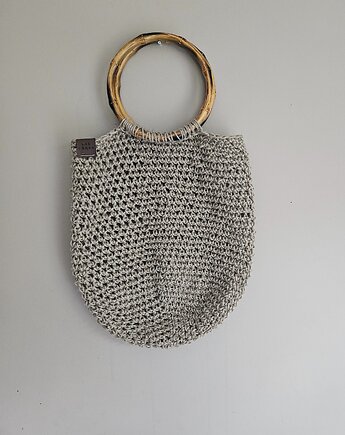 Lniana torba z bambusowymi rączkami, Las i Łąka