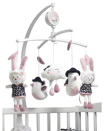 Karuzela z pozytywką do łóżeczka dziecięcego MISS CHIPIE Sauthon, OKAZJE - Prezent na Baby shower