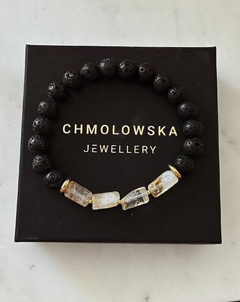 Bransoletka męska Cytryn i Lawa, Chmolowska Jewellery