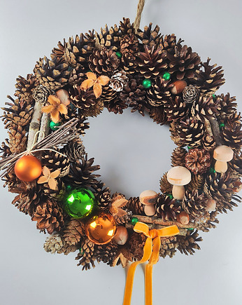 Wianek z szyszek, Boże Narodzenie, U.to ceramika