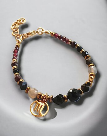 SKORPION - zodiac colletion - PREMIUM - gold, kaktusia