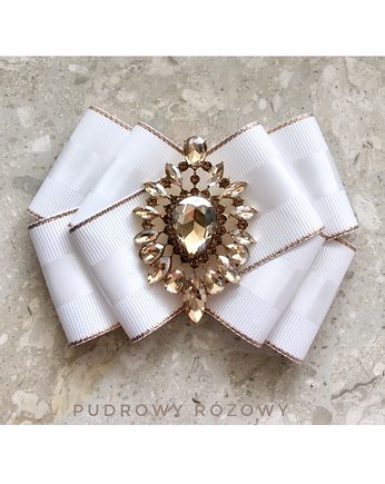 Brosza z szampańskim kryształem NEW, Pudrowy Różowy