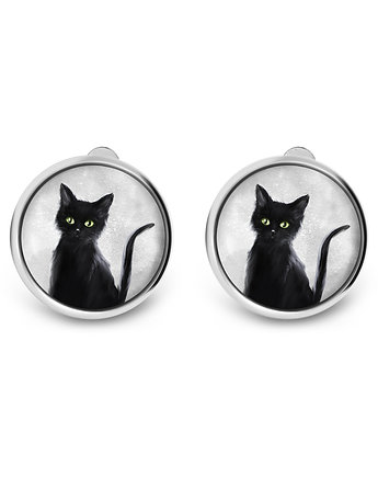 Klipsy - Czarny kot, yenoo