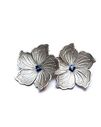 Kolczyki srebrne Flower /chabry/, Katia i krokodyl