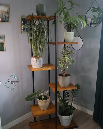 Kwietnik stojący metalowy 6 poziomów, PiorunowoSzafa