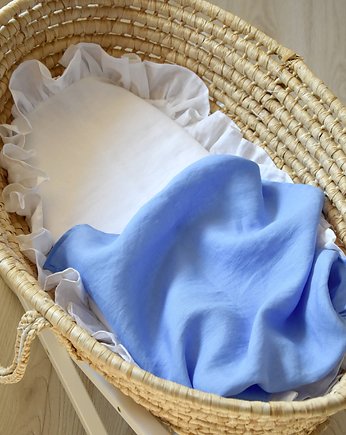 Lniany otulacz - niebieski, Linen House