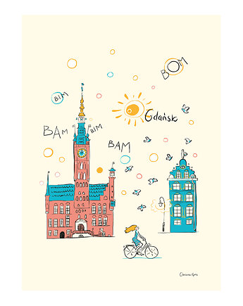 Plakat Gdańsk Ratusz, Gliniana Kura