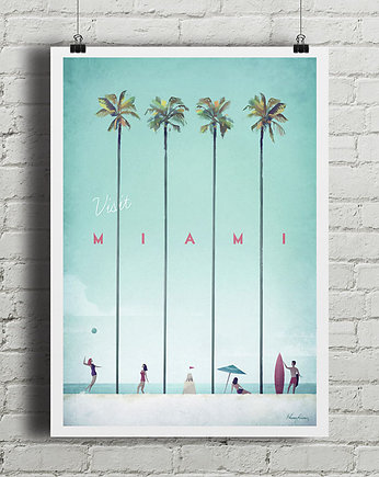 Miami - vintage plakat, minimalmill